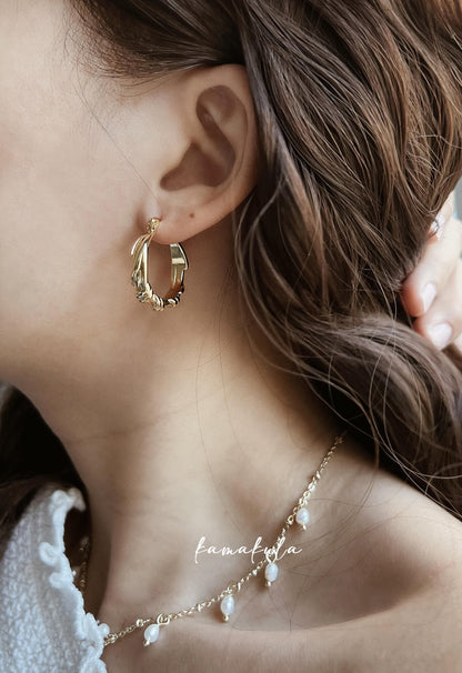 Retro Wrap Twisted Hoop Earrings
