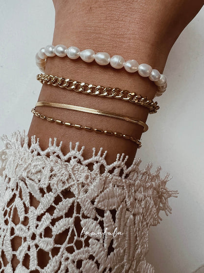 Two-row Snake Chain Bracelet