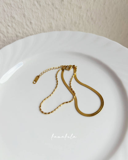 Two-row Snake Chain Bracelet