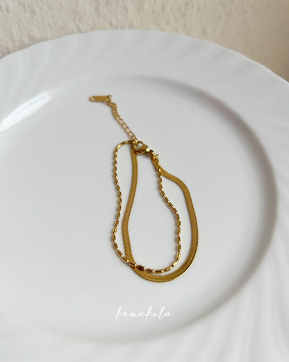 Two-row Snake Chain Bracelet
