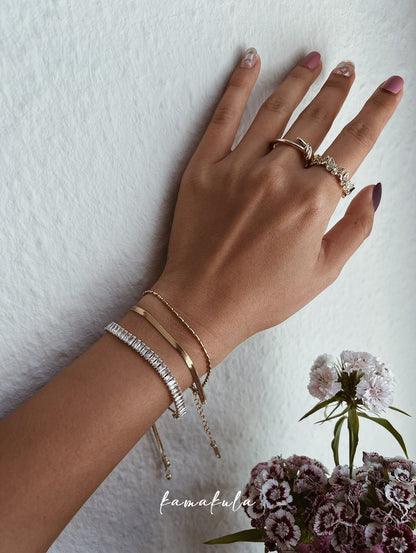 Zirconia Slider Bracelet