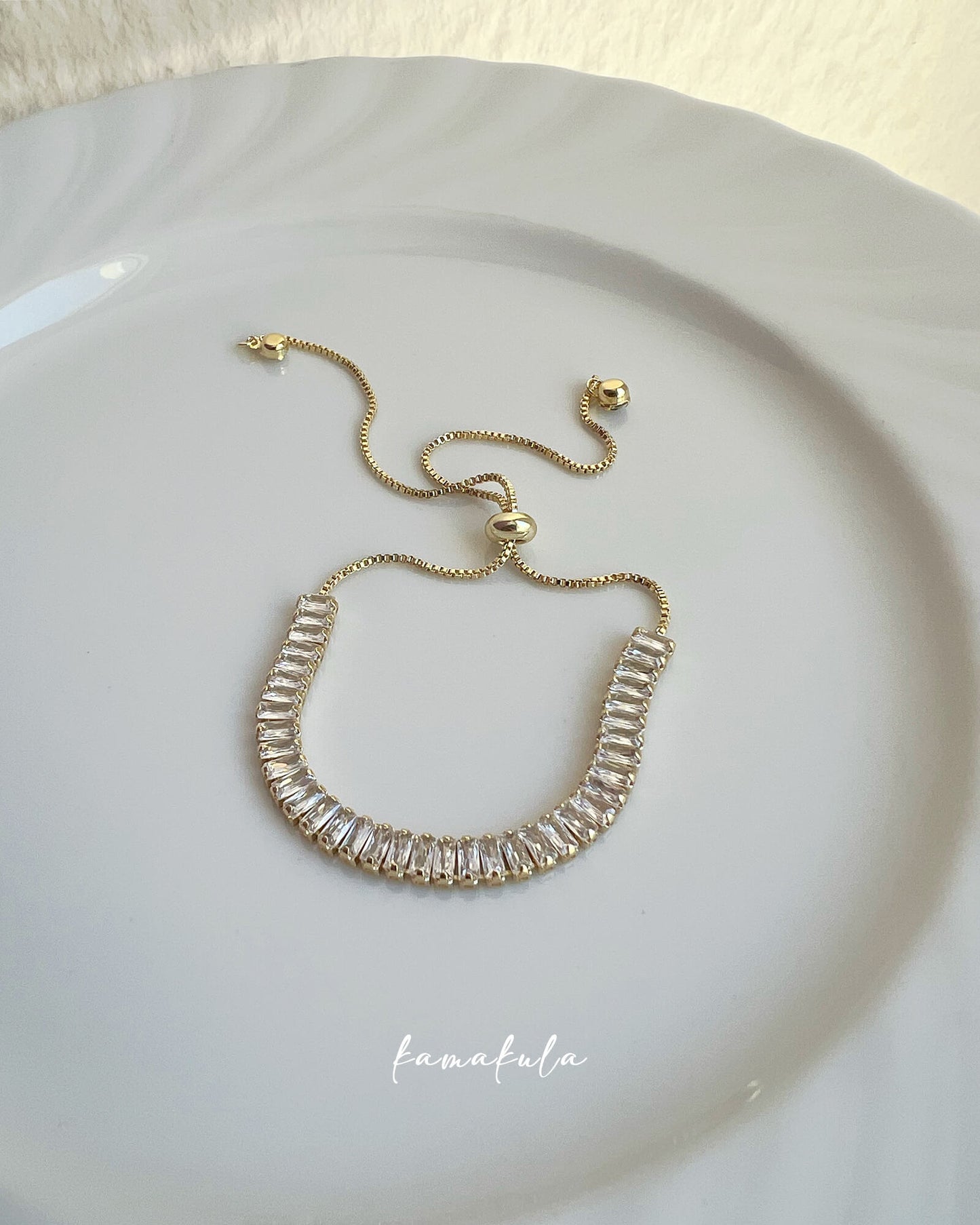 Zirconia Slider Bracelet