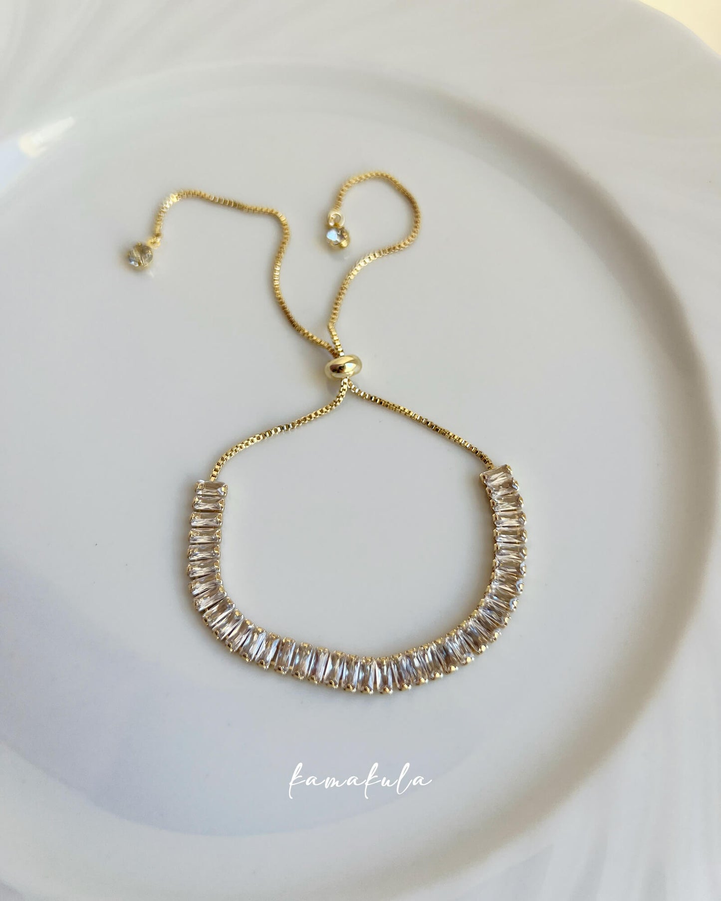 Zirconia Slider Bracelet
