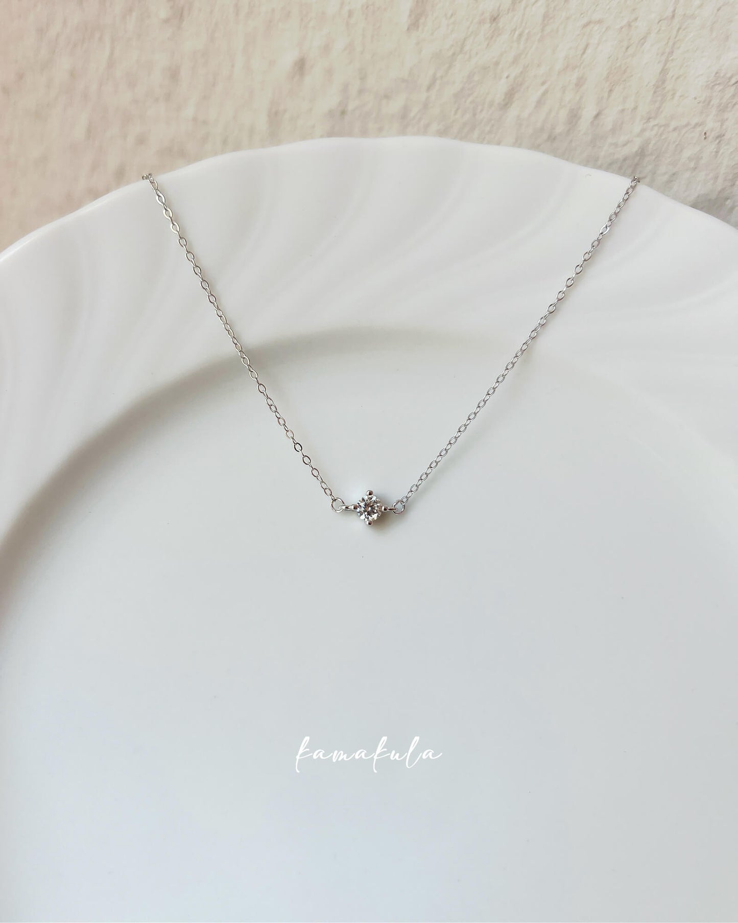Zirconia Solitaire Bracelet Sterling Silver