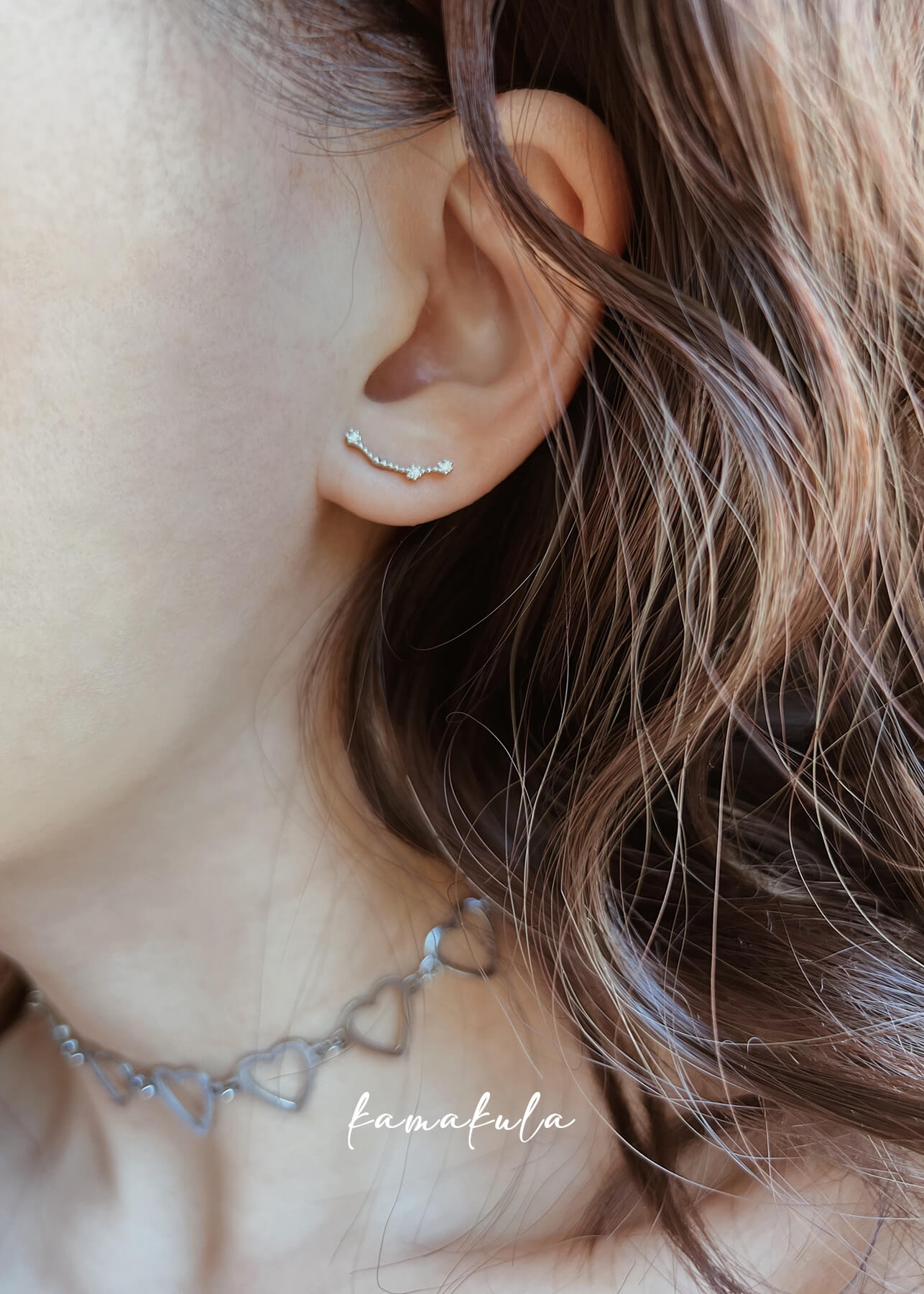 925 Silver Zodiac Constellation Ear Stud