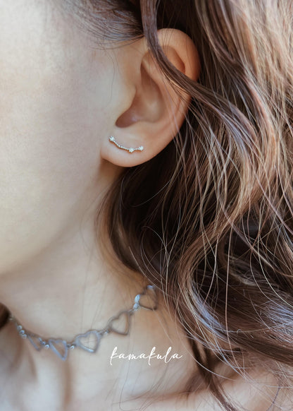 925 Silver Zodiac Constellation Ear Stud