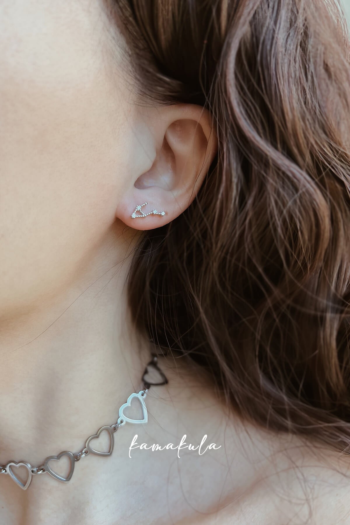 925 Silver Zodiac Constellation Ear Stud