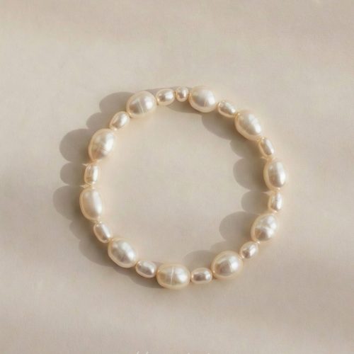 Soft Asymmetry Freshwater Pearl Bracelet